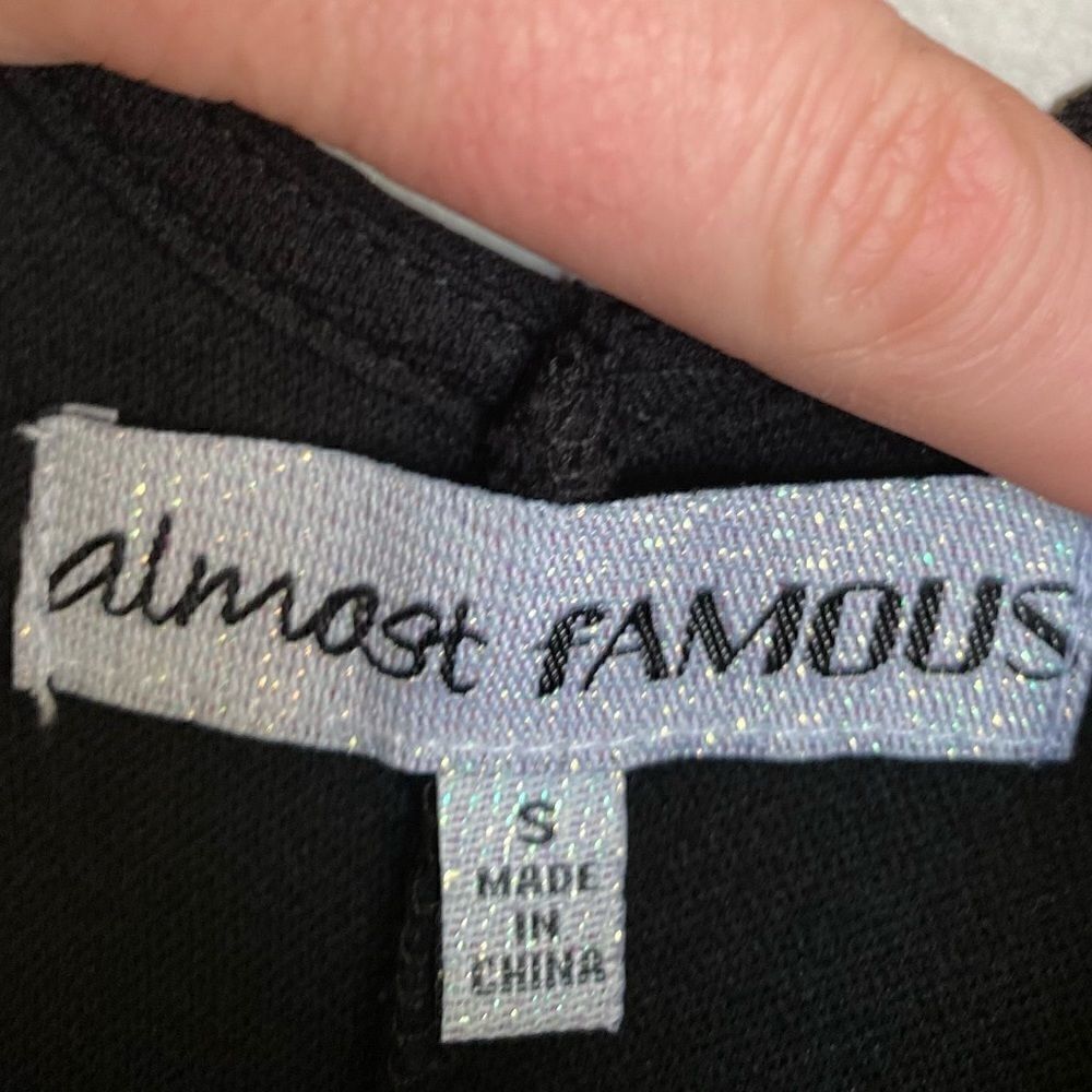 Almost Famous Black Bodycon Dress Size Small - Picture 3 of 4